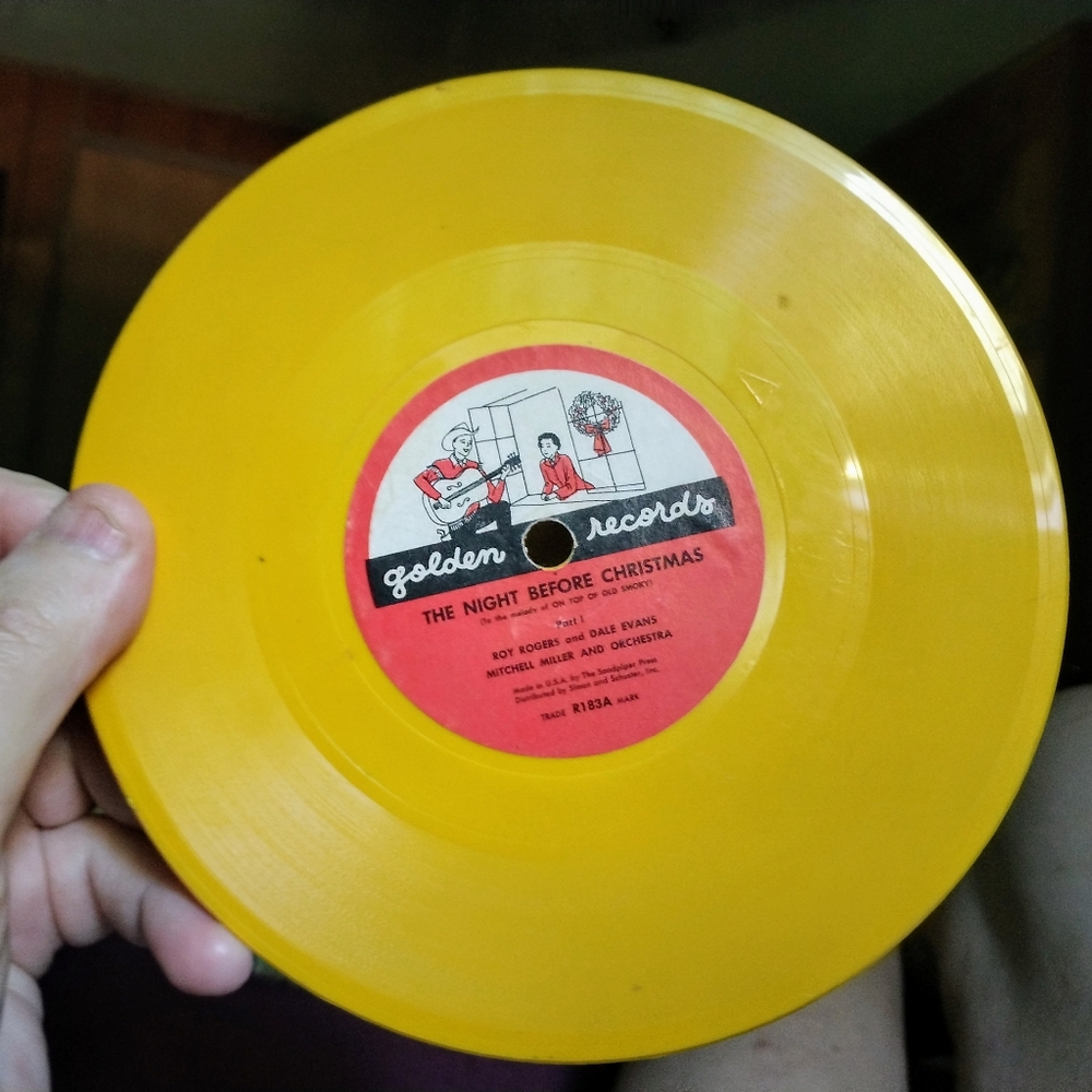 Vintage Golden Record Roy Rogers Night Before Christmas